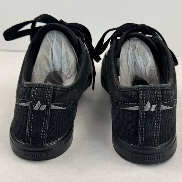 Macbeth Eliot Mens Size 8 Low Top Skate Shoes Black Vegan Sound of the Future - Picture 4 of 13